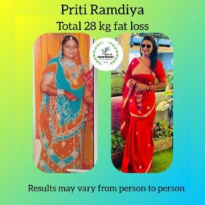 PRITI RAMDIA                   HOUSEWIFE FAT LOSS :-28KG