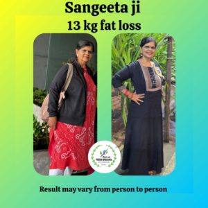 Sangita ji Background:- Housewife Fat loss 13kgs Reversed:- Joint pain.